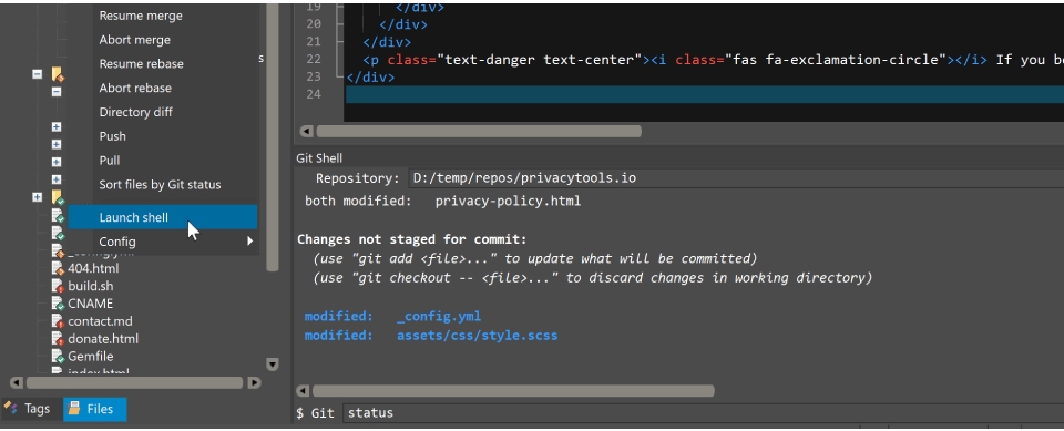 Git Shell